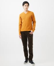 MKLAC11110 MK MICHEL KLEIN HOMME(MKミッシェルクランオム) 【残りわずか/在庫限り】ストレッチコールパンツ ブラウン