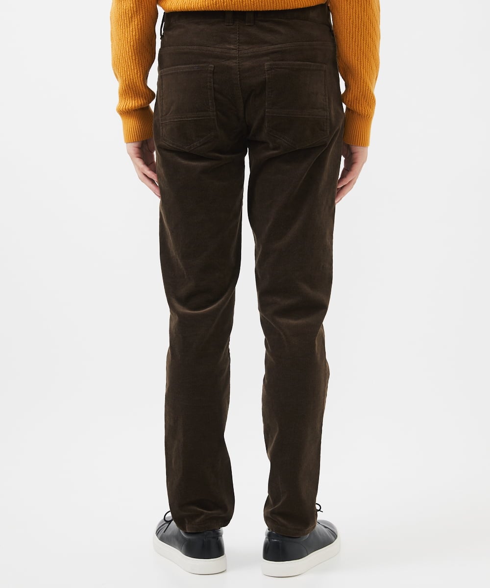 MKLAC11110 MK MICHEL KLEIN HOMME(MKミッシェルクランオム) 【残りわずか/在庫限り】ストレッチコールパンツ ブラウン