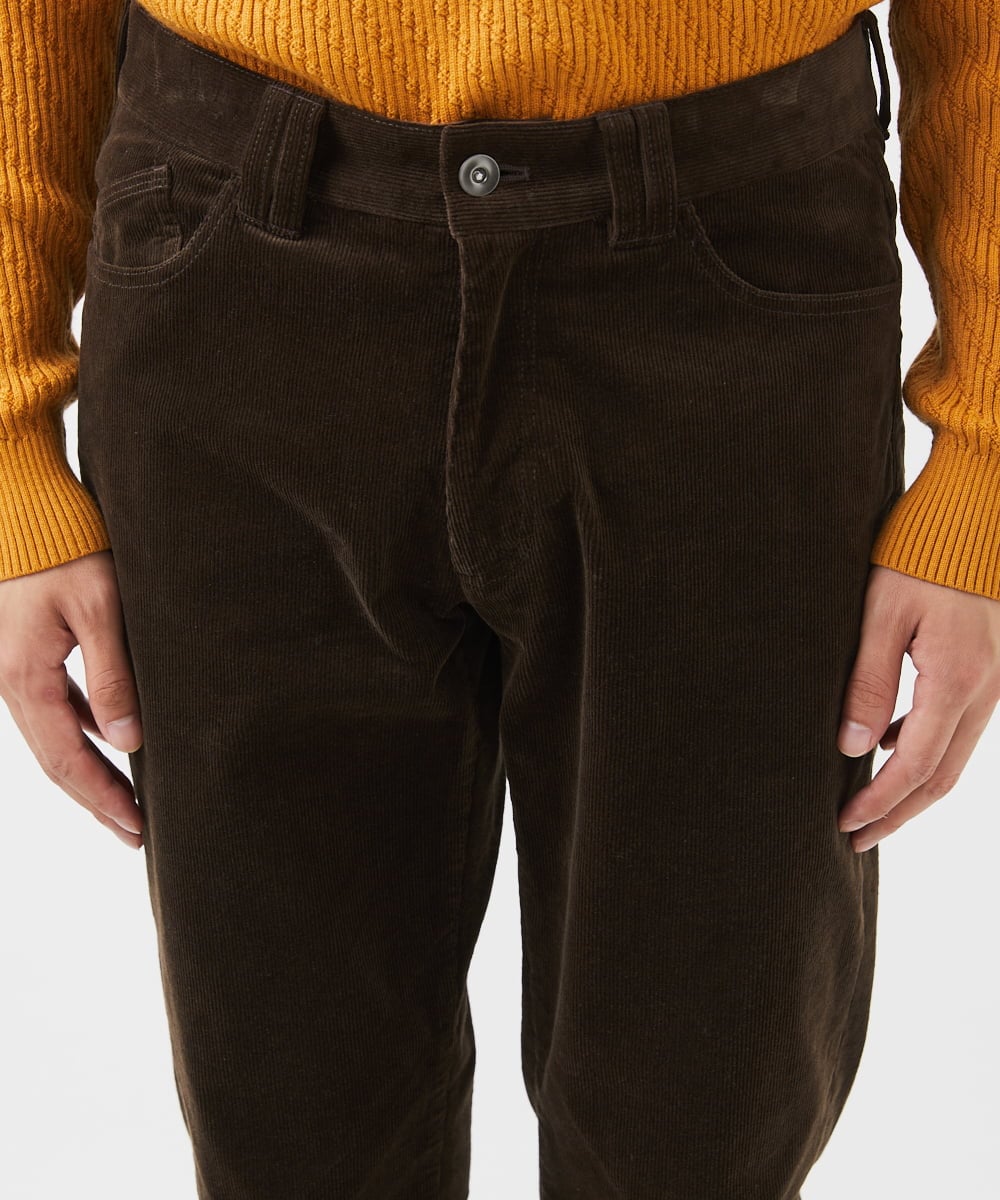 MKLAC11110 MK MICHEL KLEIN HOMME(MKミッシェルクランオム) 【残りわずか/在庫限り】ストレッチコールパンツ ブラウン