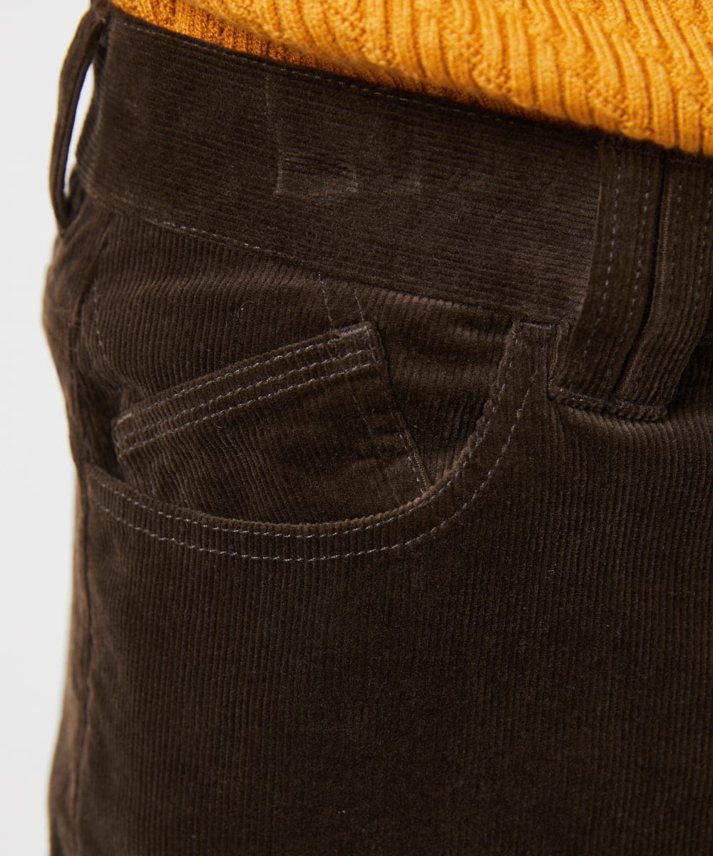 MKLAC11110 MK MICHEL KLEIN HOMME(MKミッシェルクランオム) 【残りわずか/在庫限り】ストレッチコールパンツ ブラウン