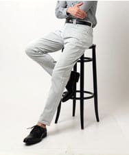 MKLAF03090 MK MICHEL KLEIN HOMME(MKミッシェルクランオム) 【5サイズ展開／強伸縮／超軽量】GUM（ガム）ストレッチパンツ ホワイト