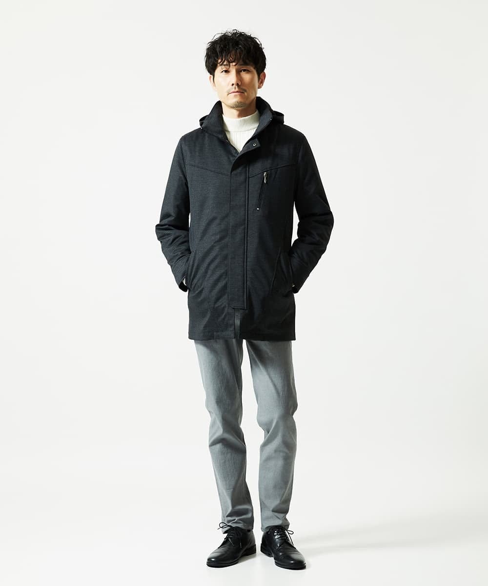 MKLAF03090 MK MICHEL KLEIN HOMME(MKミッシェルクランオム) 【5サイズ展開／強伸縮／超軽量】GUM（ガム）ストレッチパンツ グレー