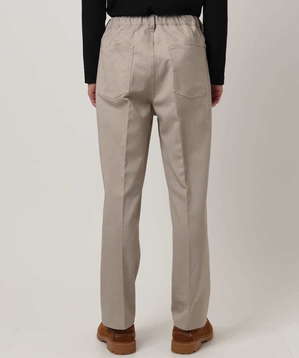 MKLAF14120 MK MICHEL KLEIN HOMME(MKミッシェルクランオム) 【オンオフ兼用】ストレッチワイドスラックス アイボリー