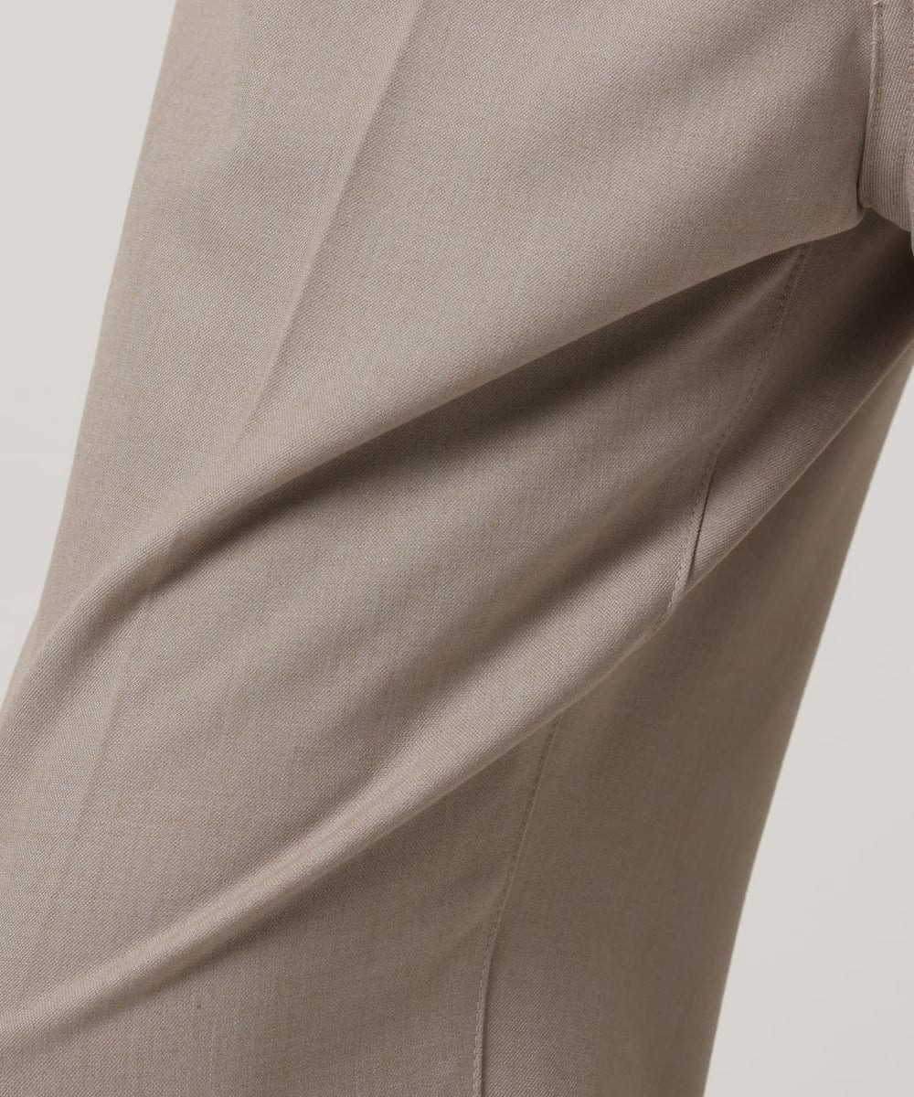 MKLAF14120 MK MICHEL KLEIN HOMME(MKミッシェルクランオム) 【オンオフ兼用】ストレッチワイドスラックス アイボリー
