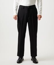MKLAF14120 MK MICHEL KLEIN HOMME(MKミッシェルクランオム) 【オンオフ兼用】ストレッチワイドスラックス ブラック