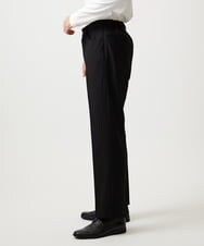 MKLAF14120 MK MICHEL KLEIN HOMME(MKミッシェルクランオム) 【オンオフ兼用】ストレッチワイドスラックス ブラック