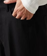 MKLAF14120 MK MICHEL KLEIN HOMME(MKミッシェルクランオム) 【オンオフ兼用】ストレッチワイドスラックス ブラック