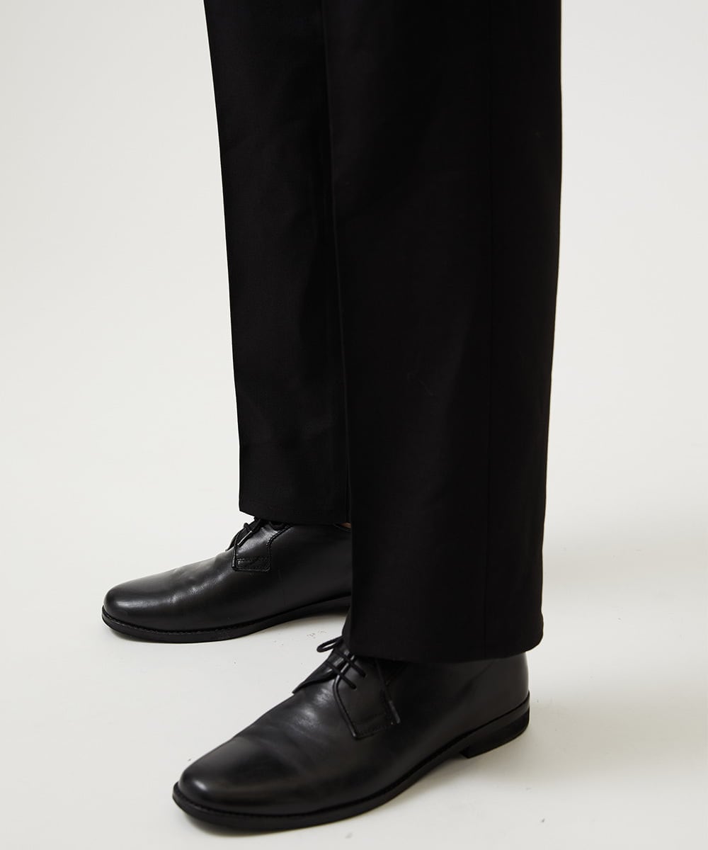 MKLAF14120 MK MICHEL KLEIN HOMME(MKミッシェルクランオム) 【オンオフ兼用】ストレッチワイドスラックス ブラック
