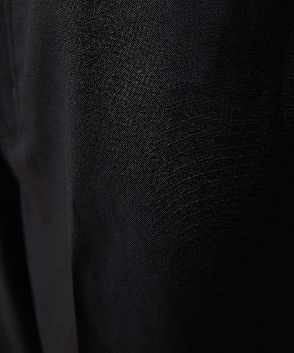 MKLAF14120 MK MICHEL KLEIN HOMME(MKミッシェルクランオム) 【オンオフ兼用】ストレッチワイドスラックス ブラック