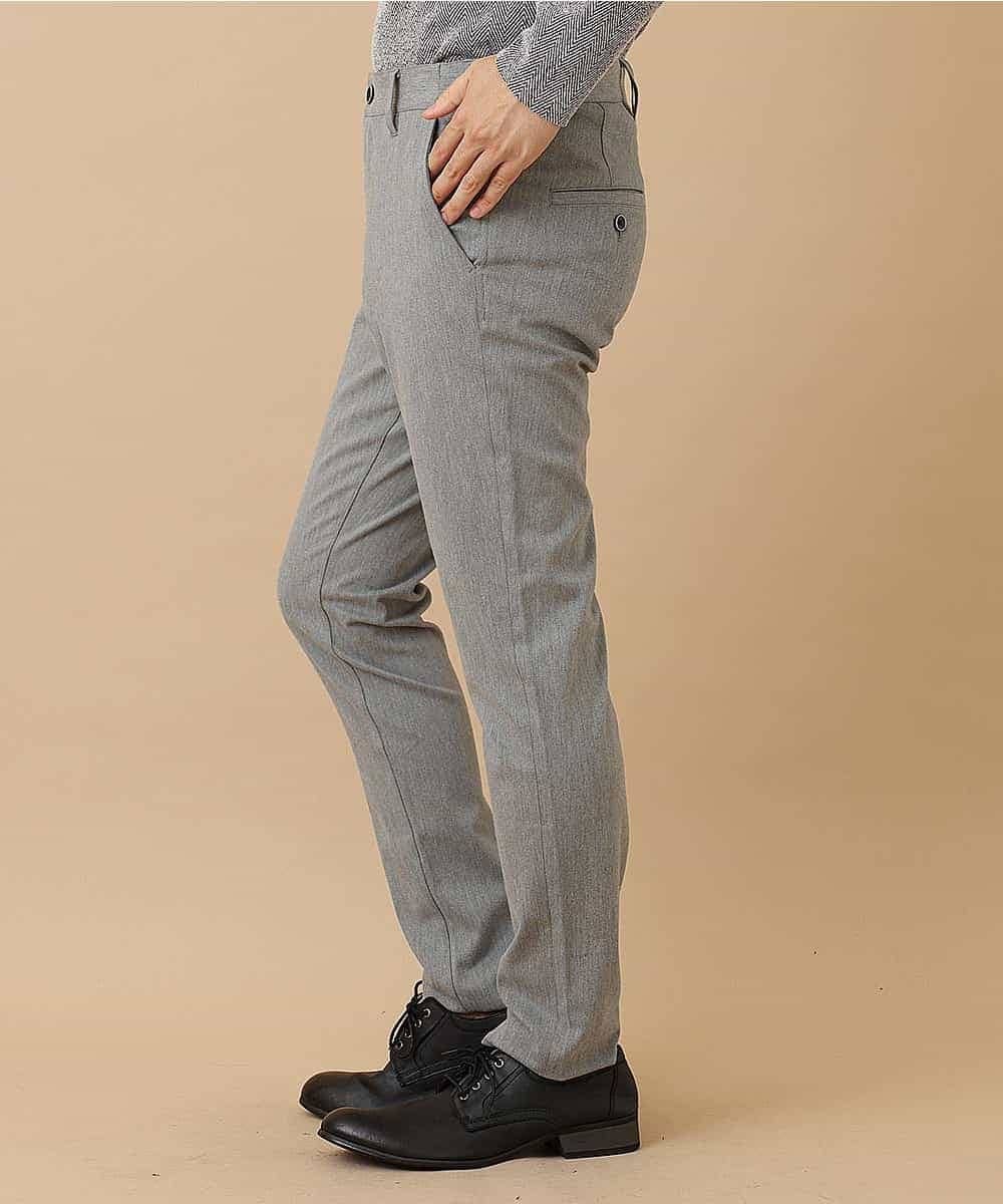 MKLAM65130 MK MICHEL KLEIN HOMME(MKミッシェルクランオム) ソフトサーモサテンストレッチ グレー