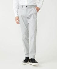 MKLAV57120 MK MICHEL KLEIN HOMME(MKミッシェルクランオム) NEWベーシックパンツ / MAGICストレッチヘリンボーン ライトグレー(91)