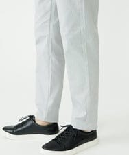 MKLAV57120 MK MICHEL KLEIN HOMME(MKミッシェルクランオム) NEWベーシックパンツ / MAGICストレッチヘリンボーン ライトグレー(91)