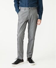 MKLAV57120 MK MICHEL KLEIN HOMME(MKミッシェルクランオム) NEWベーシックパンツ / MAGICストレッチヘリンボーン ダークグレー(93)