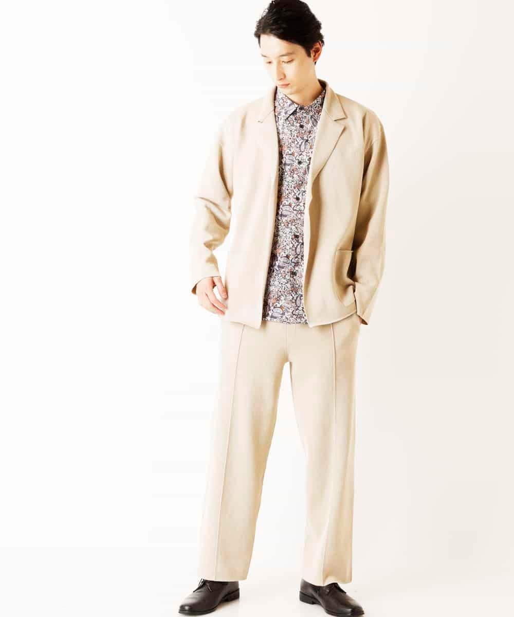 MKLDR35100 MK MICHEL KLEIN HOMME(MKミッシェルクランオム) ニットパンツ アイボリー