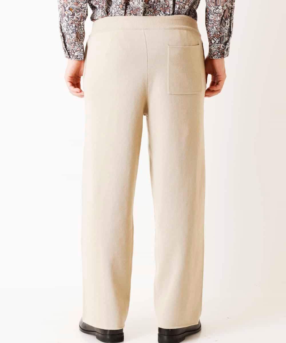 MKLDR35100 MK MICHEL KLEIN HOMME(MKミッシェルクランオム) ニットパンツ アイボリー