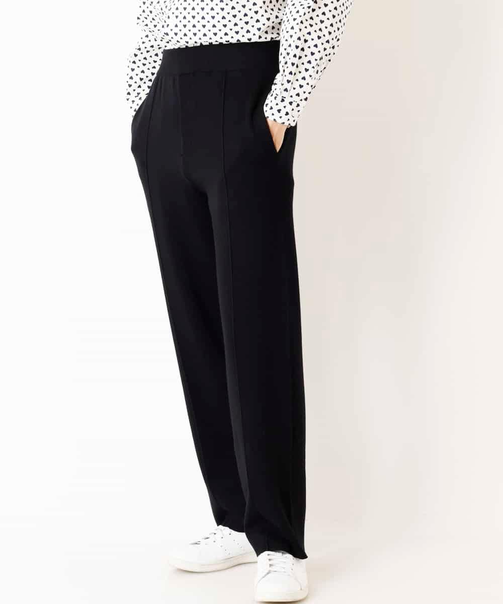 MKLDR35100 MK MICHEL KLEIN HOMME(MKミッシェルクランオム) ニットパンツ ブラック