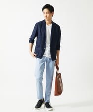 MKLGA51150 MK MICHEL KLEIN HOMME(MKミッシェルクランオム) 【４サイズ／洗える／日本製生地】シルキーモクロディスラックス ブルー