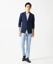 MKLGA51150 MK MICHEL KLEIN HOMME(MKミッシェルクランオム) 【４サイズ／洗える／日本製生地】シルキーモクロディスラックス ブルー