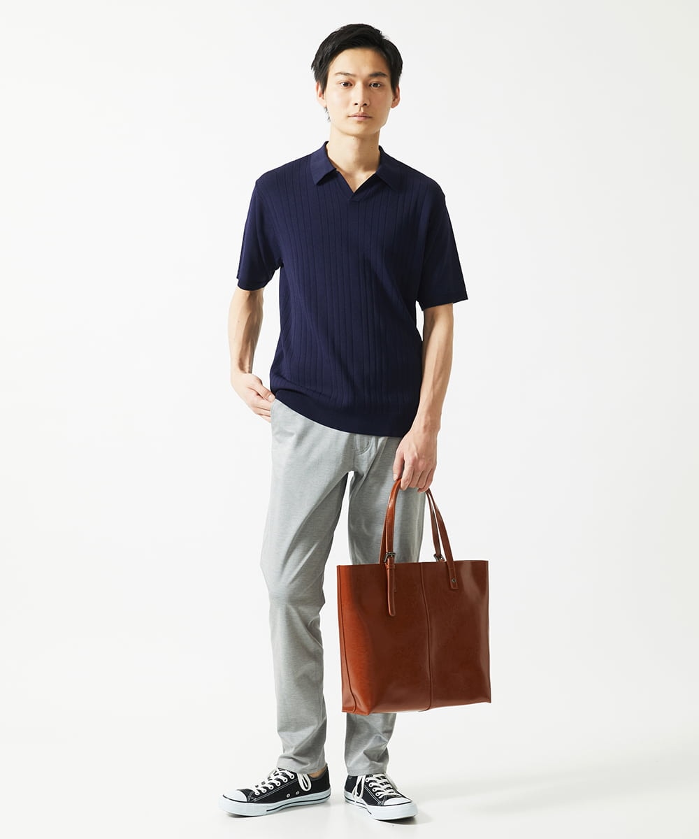 MKLGA51150 MK MICHEL KLEIN HOMME(MKミッシェルクランオム) 【４サイズ／洗える／日本製生地】シルキーモクロディスラックス グレー