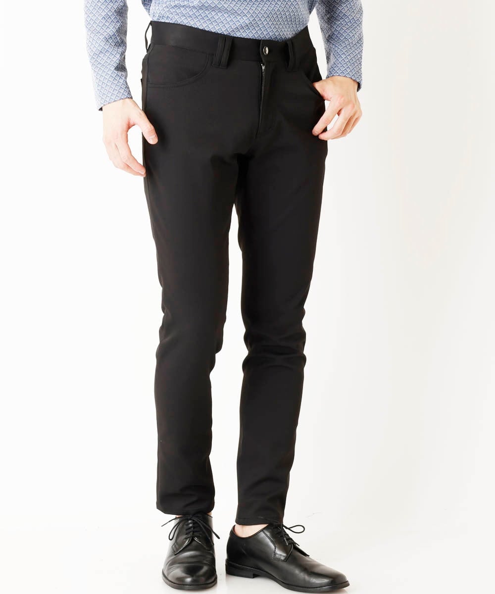 MKLGA56140 MK MICHEL KLEIN HOMME(MKミッシェルクランオム) 【残りわずか/秋春着用可能】RE;NAPES® ピケストレッチパンツ ブルー