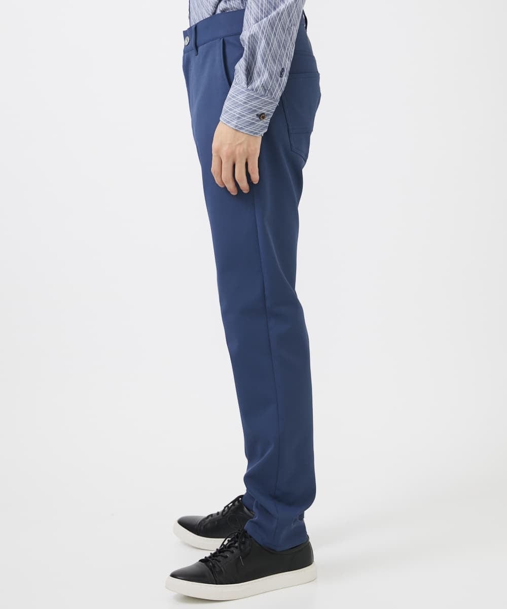 MKLGA56140 MK MICHEL KLEIN HOMME(MKミッシェルクランオム) 【残りわずか/秋春着用可能】RE;NAPES® ピケストレッチパンツ ブルー
