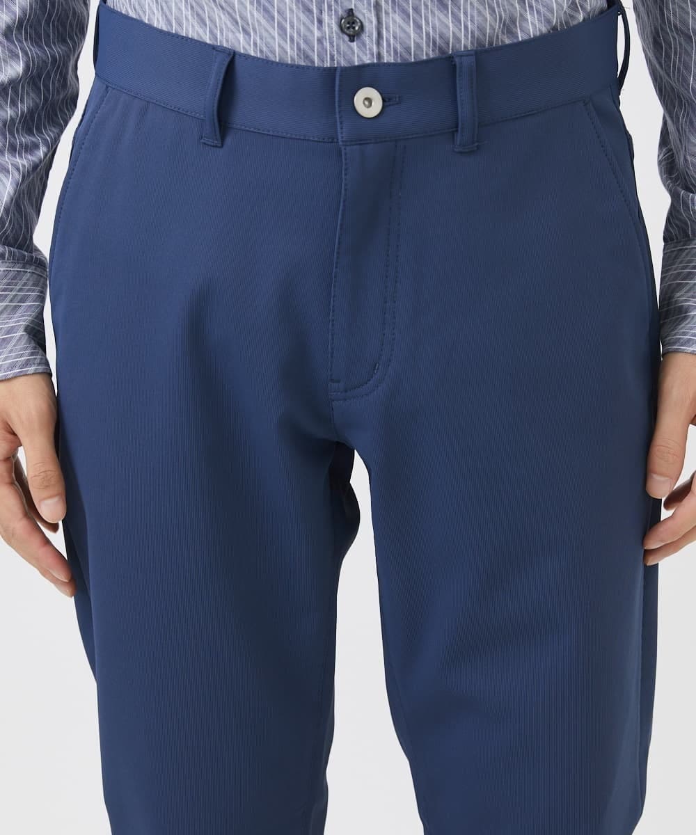 MKLGA56140 MK MICHEL KLEIN HOMME(MKミッシェルクランオム) 【残りわずか/秋春着用可能】RE;NAPES® ピケストレッチパンツ ブルー