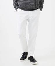 MKLGA56140 MK MICHEL KLEIN HOMME(MKミッシェルクランオム) 【残りわずか/秋春着用可能】RE;NAPES® ピケストレッチパンツ ホワイト