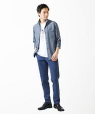 MKLGA67150 MK MICHEL KLEIN HOMME(MKミッシェルクランオム) 【撥水機能】 RENAPEストレッチパンツ ネイビー