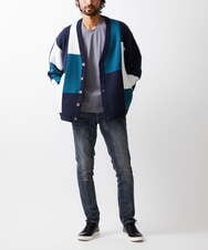 MKLGC12130 MK MICHEL KLEIN HOMME(MKミッシェルクランオム) 【ストレッチ】ベーシックデニムパンツ ネイビー