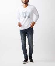 MKLGC12130 MK MICHEL KLEIN HOMME(MKミッシェルクランオム) 【ストレッチ】ベーシックデニムパンツ ネイビー