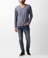 MKLGC12130 MK MICHEL KLEIN HOMME(MKミッシェルクランオム) 【ストレッチ】ベーシックデニムパンツ ネイビー