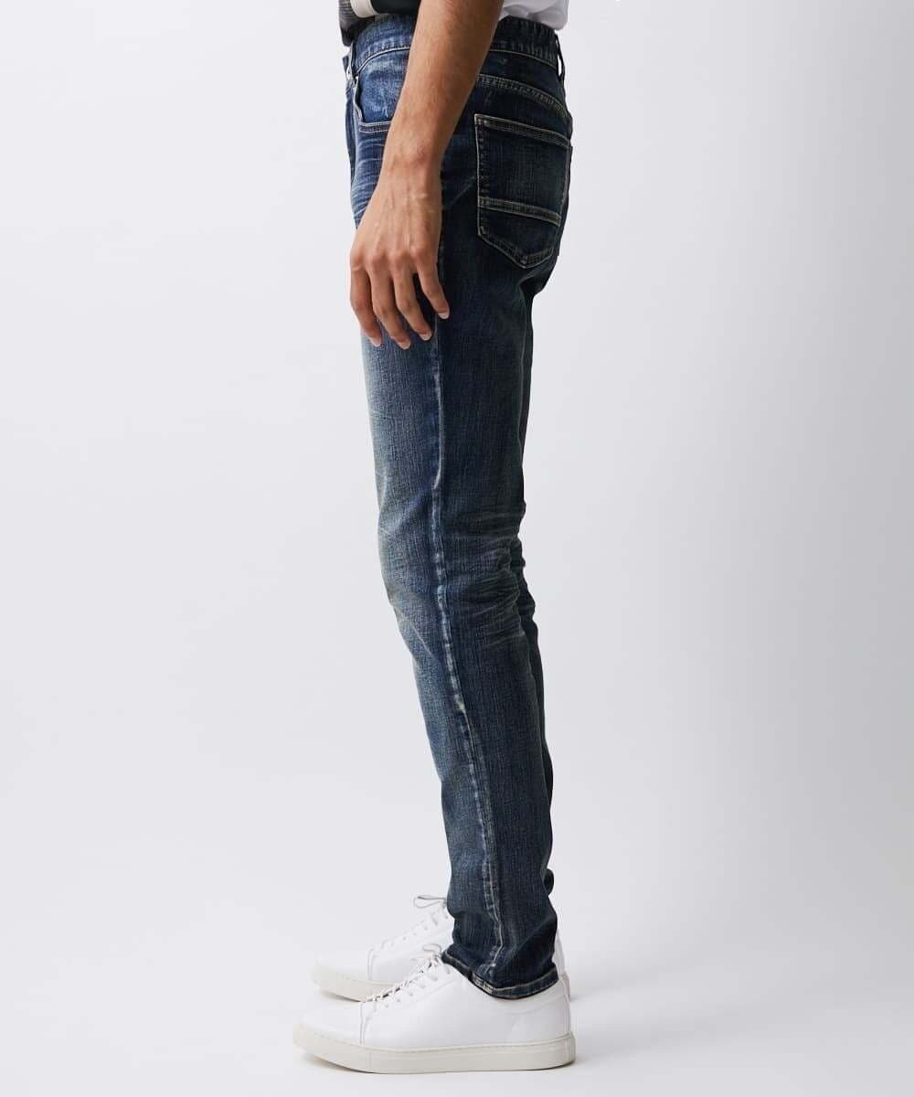 MKLGC12130 MK MICHEL KLEIN HOMME(MKミッシェルクランオム) 【ストレッチ】ベーシックデニムパンツ ネイビー