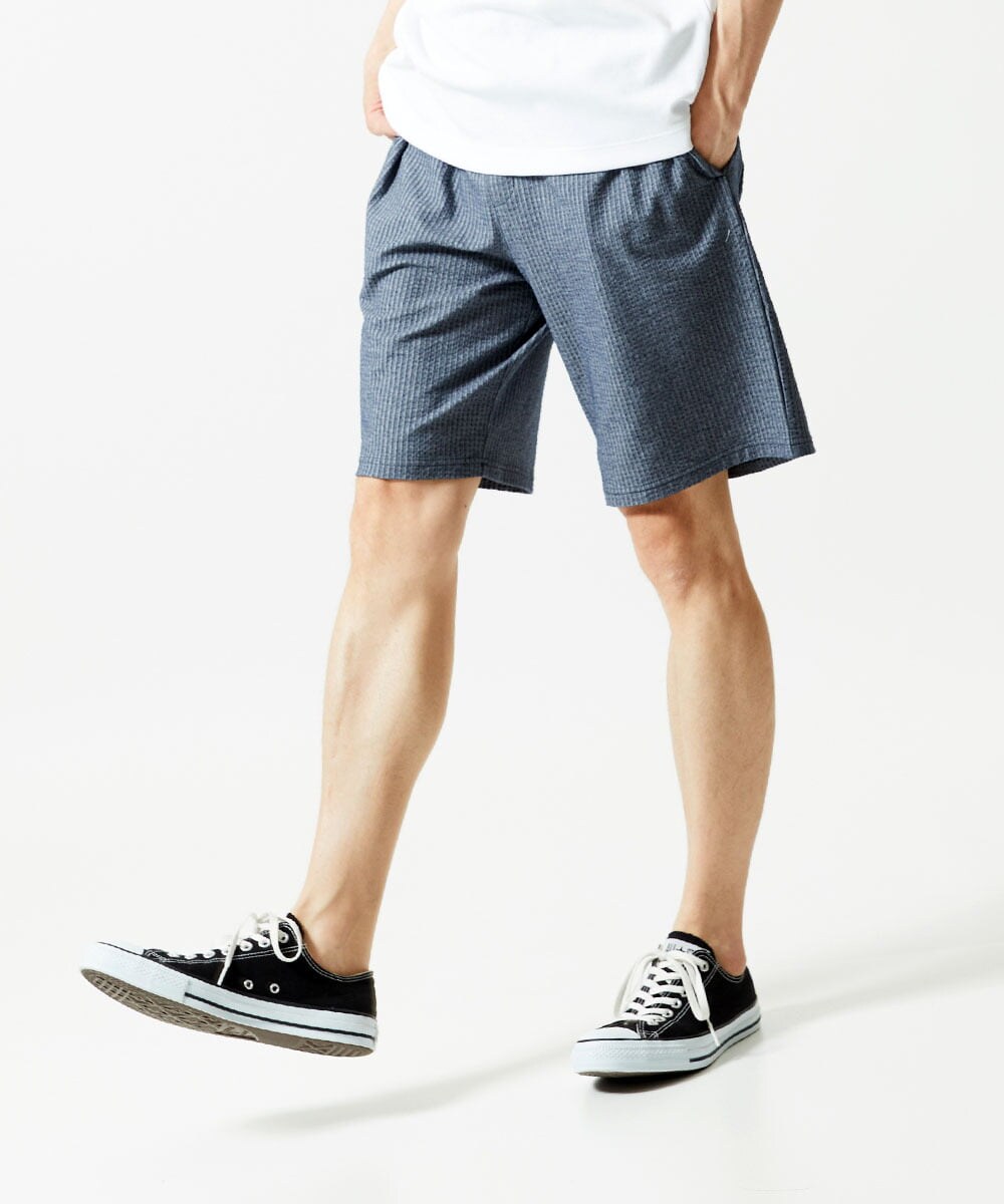 MKLGC32080 MK MICHEL KLEIN HOMME(MKミッシェルクランオム) ショートパンツ / CNサッカージャージ ブルー