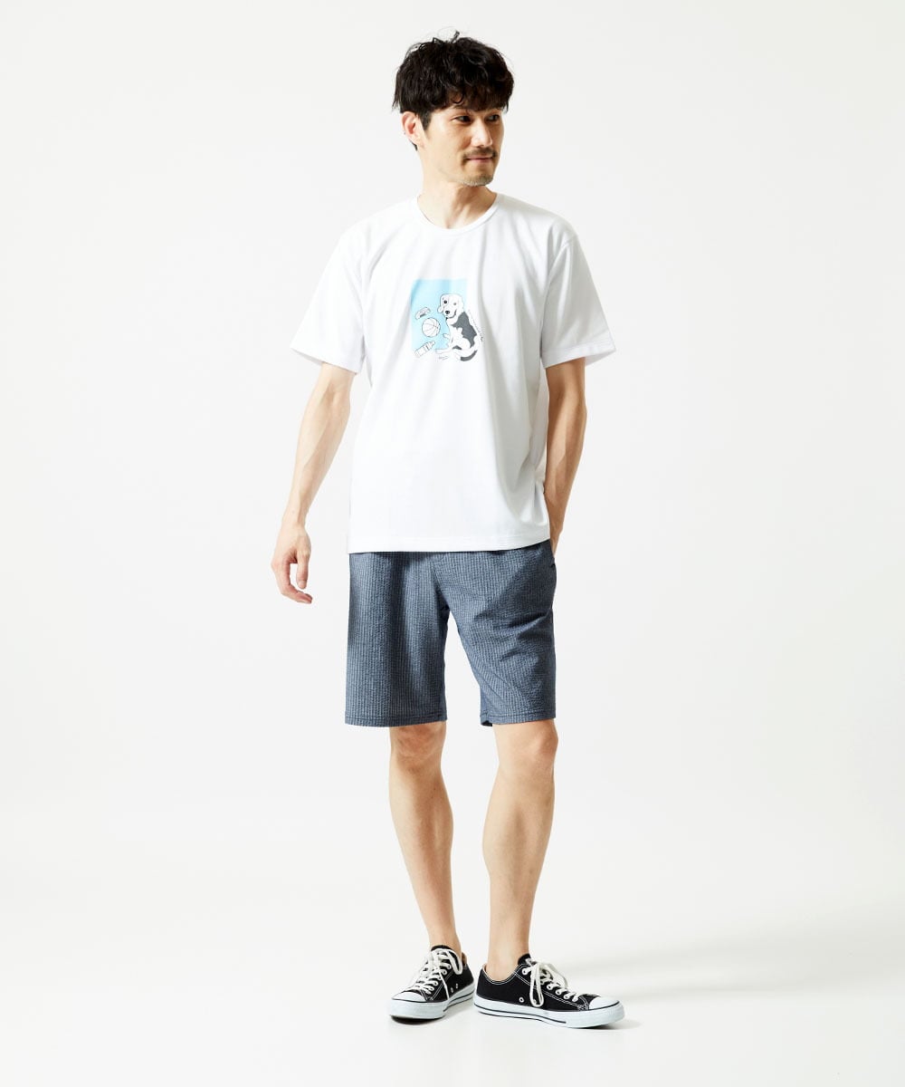 MKLGC32080 MK MICHEL KLEIN HOMME(MKミッシェルクランオム) ショートパンツ / CNサッカージャージ ブルー