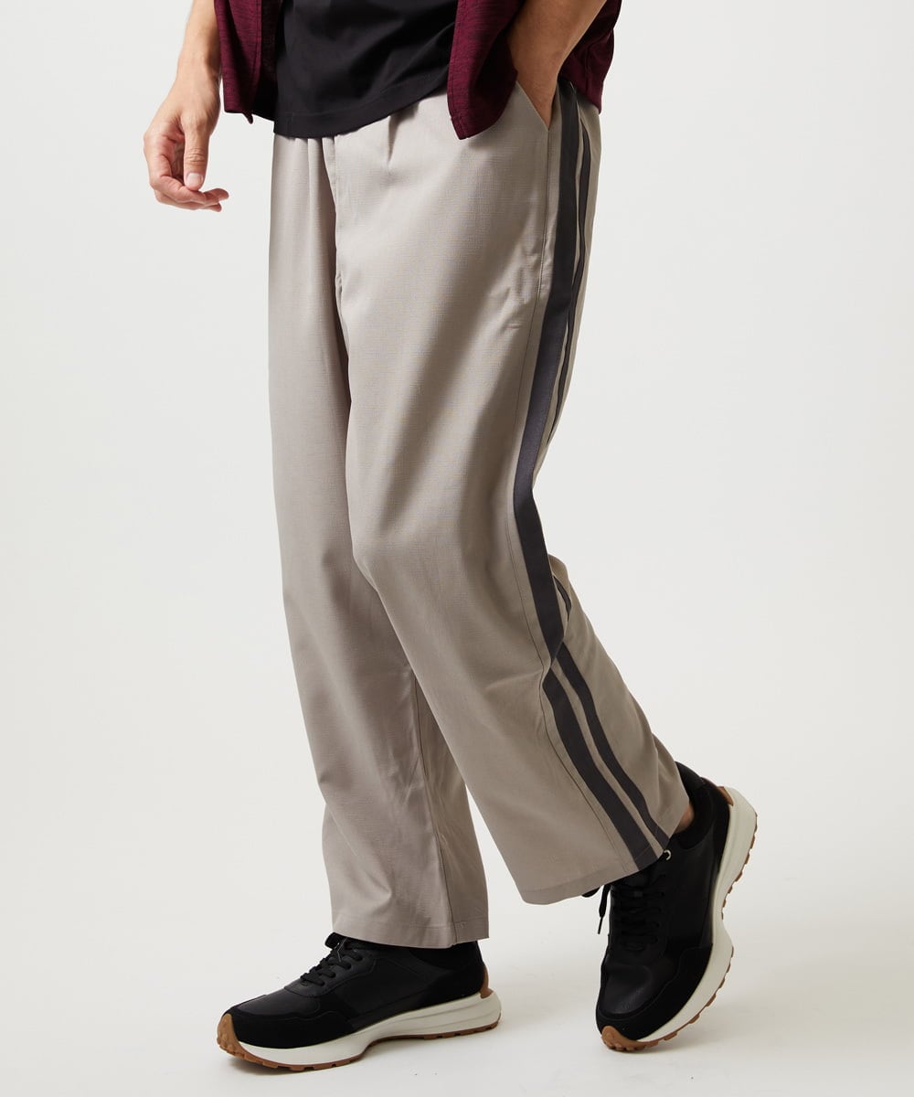 MKLGC84090 MK MICHEL KLEIN HOMME(MKミッシェルクランオム) サイドラインスラックス アイボリー