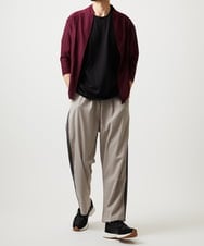 MKLGC84090 MK MICHEL KLEIN HOMME(MKミッシェルクランオム) サイドラインスラックス アイボリー