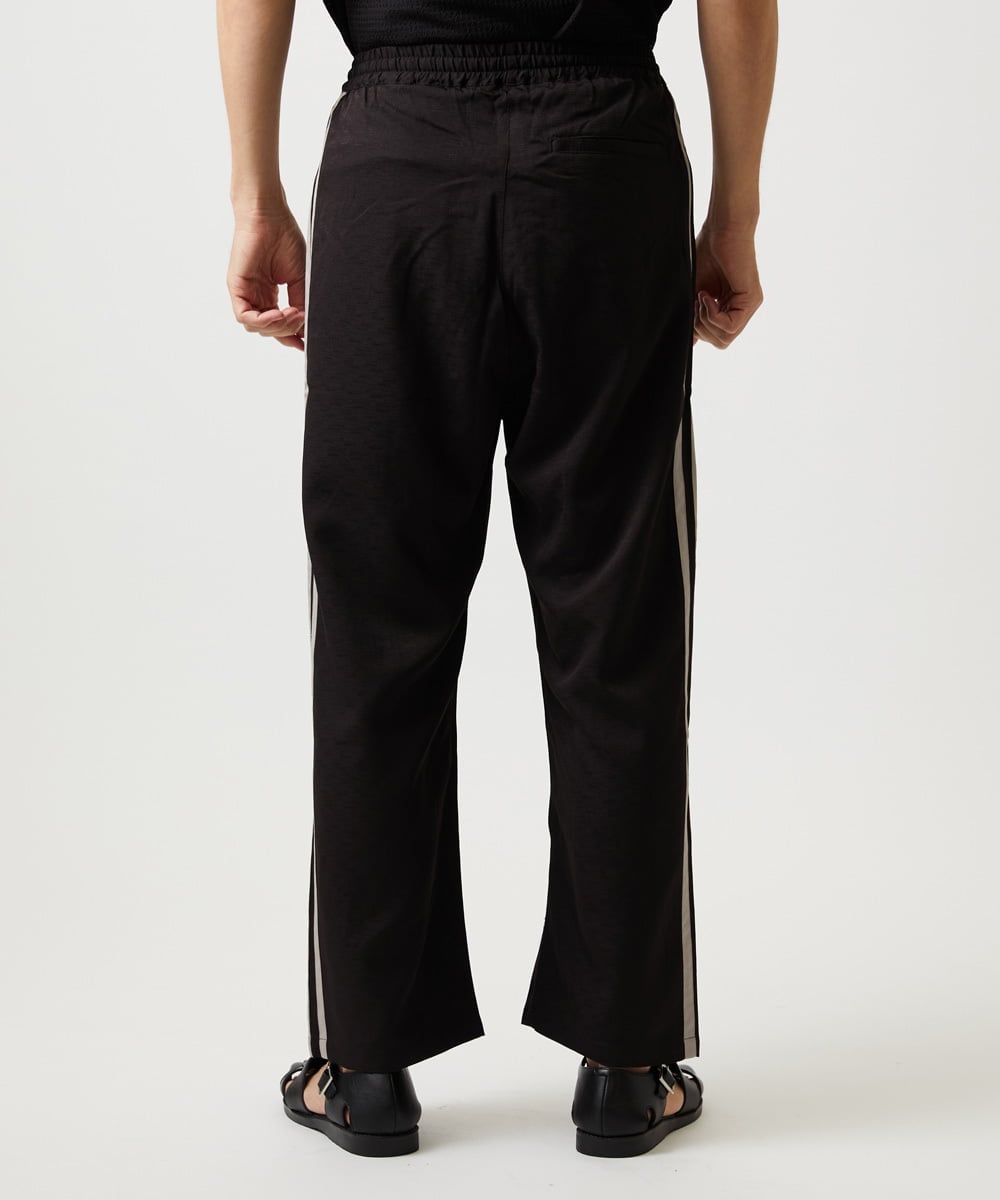 MKLGC84090 MK MICHEL KLEIN HOMME(MKミッシェルクランオム) サイドラインスラックス ブラック