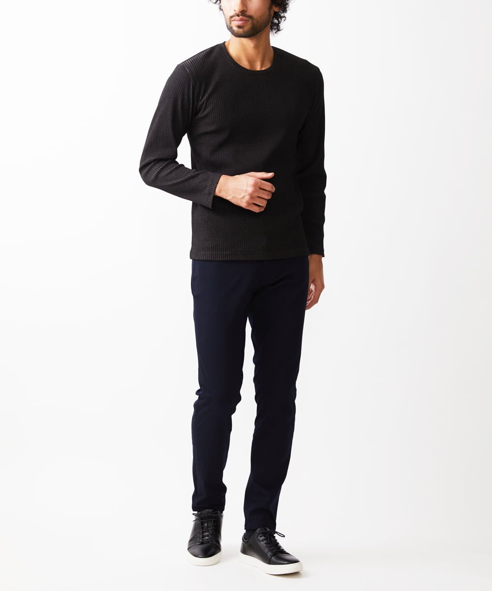 MKLGX04090 MK MICHEL KLEIN HOMME(MKミッシェルクランオム) 【全5サイズ展開】ベーシックストレッチパンツ ネイビー(57)