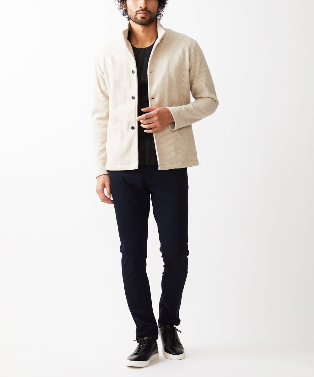 MKLGX04090 MK MICHEL KLEIN HOMME(MKミッシェルクランオム) 【全5サイズ展開】ベーシックストレッチパンツ ネイビー(57)
