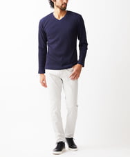 MKLGX04090 MK MICHEL KLEIN HOMME(MKミッシェルクランオム) 【全5サイズ展開】ベーシックストレッチパンツ アイボリー(80)