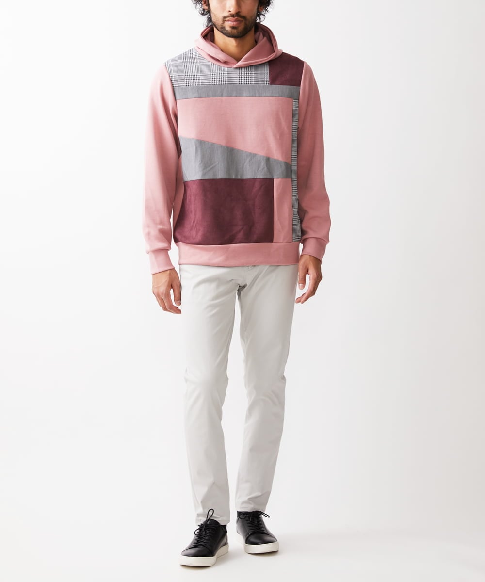 MKLGX04090 MK MICHEL KLEIN HOMME(MKミッシェルクランオム) 【全5サイズ展開】ベーシックストレッチパンツ アイボリー(80)
