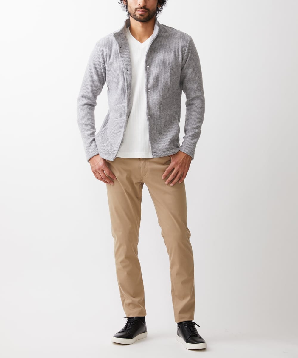 MKLGX04090 MK MICHEL KLEIN HOMME(MKミッシェルクランオム) 【全5サイズ展開】ベーシックストレッチパンツ ベージュ(83)