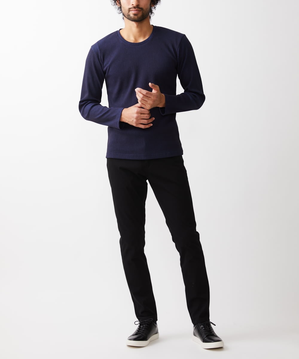 MKLGX04090 MK MICHEL KLEIN HOMME(MKミッシェルクランオム) 【全5サイズ展開】ベーシックストレッチパンツ ブラック(94)