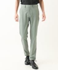 MKLHC01090 MK MICHEL KLEIN HOMME(MKミッシェルクランオム) 【洗える / ストレッチ素材】サッカーストライプパンツ カーキ
