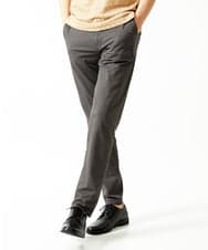 MKLHC01090 MK MICHEL KLEIN HOMME(MKミッシェルクランオム) 【洗える / ストレッチ素材】サッカーストライプパンツ ダークグレー