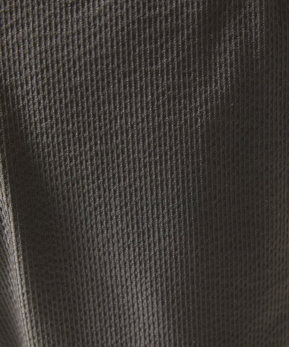 MKLHC01090 MK MICHEL KLEIN HOMME(MKミッシェルクランオム) 【洗える / ストレッチ素材】サッカーストライプパンツ ダークグレー