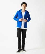 MKLHC01090 MK MICHEL KLEIN HOMME(MKミッシェルクランオム) 【洗える / ストレッチ素材】サッカーストライプパンツ ブラック