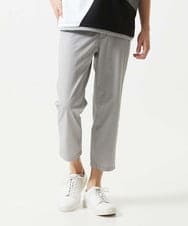 MKLHC08090 MK MICHEL KLEIN HOMME(MKミッシェルクランオム) 【洗える / クロップド丈】サッカーストライプ パンツ グレー