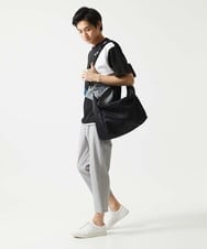 MKLHC08090 MK MICHEL KLEIN HOMME(MKミッシェルクランオム) 【洗える / クロップド丈】サッカーストライプ パンツ グレー
