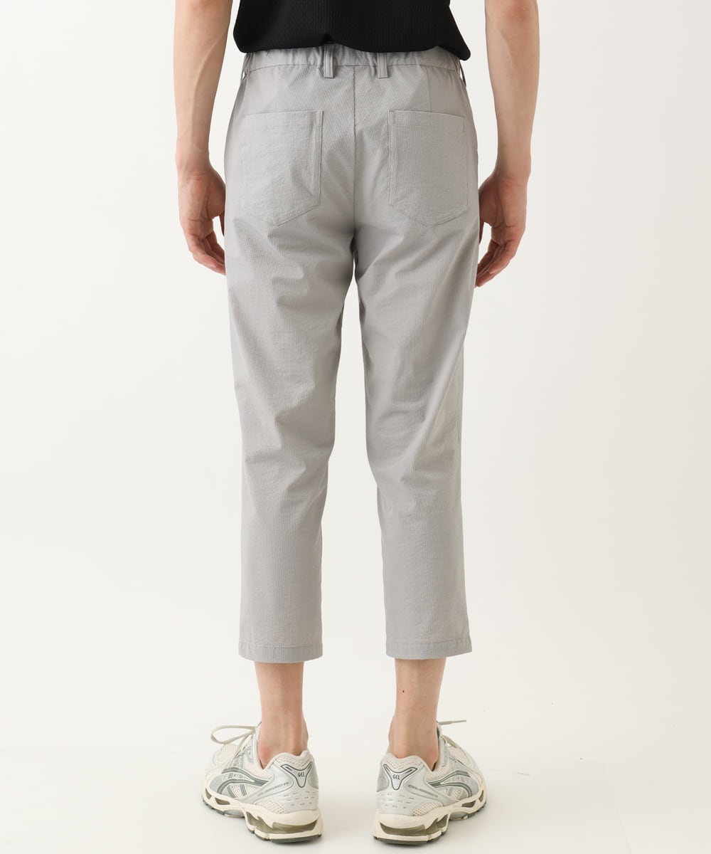 MKLHC08090 MK MICHEL KLEIN HOMME(MKミッシェルクランオム) 【洗える / クロップド丈】サッカーストライプ パンツ グレー
